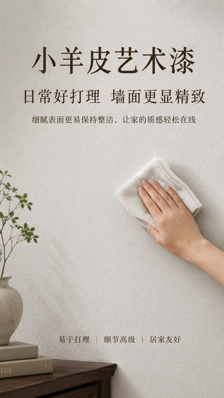 小羊皮艺术漆案例-耐污易擦墙面效果