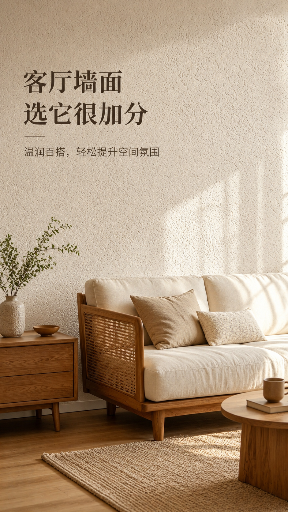 雅晶石客厅墙面案例展示