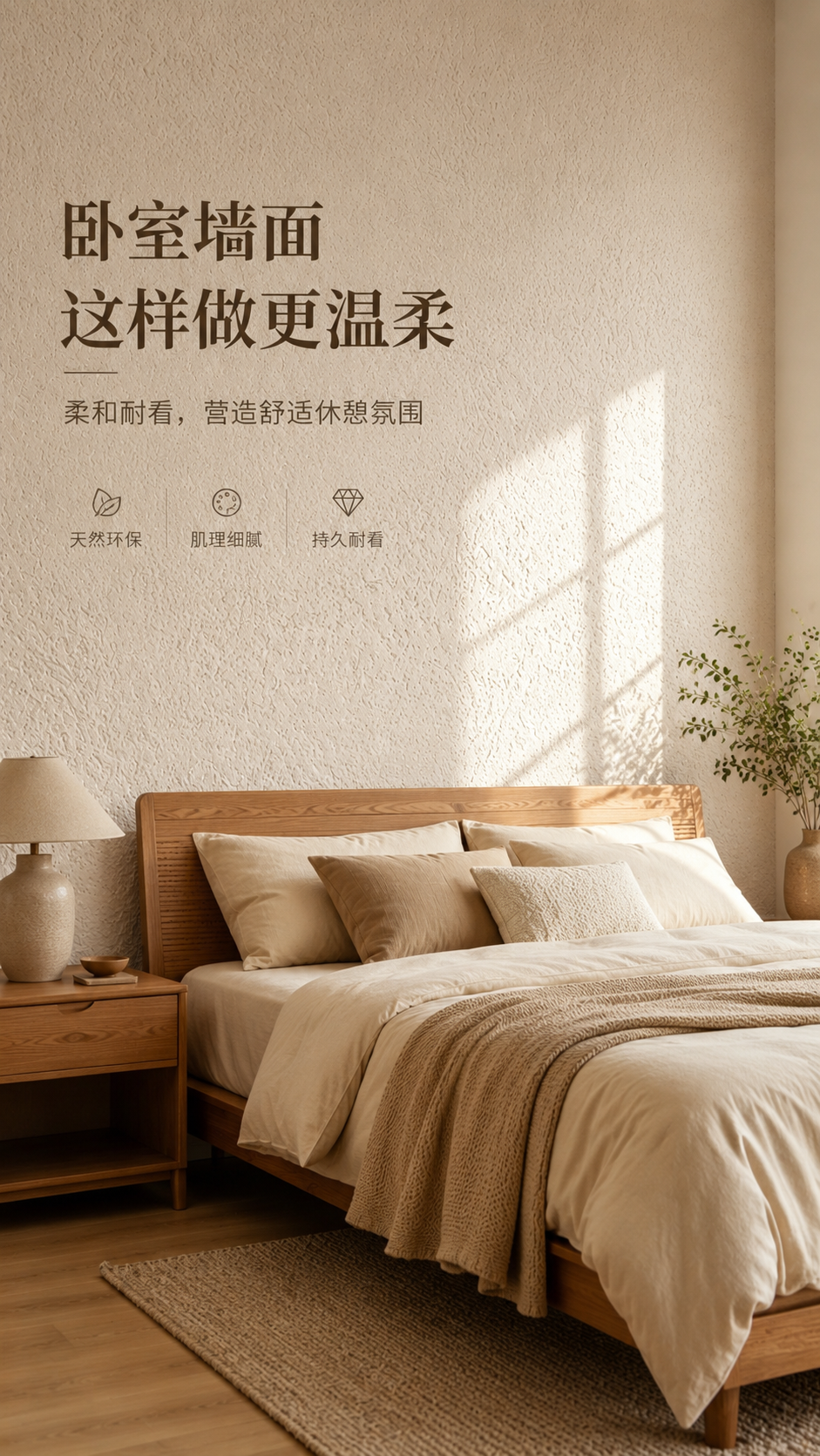 雅晶石卧室墙面效果展示