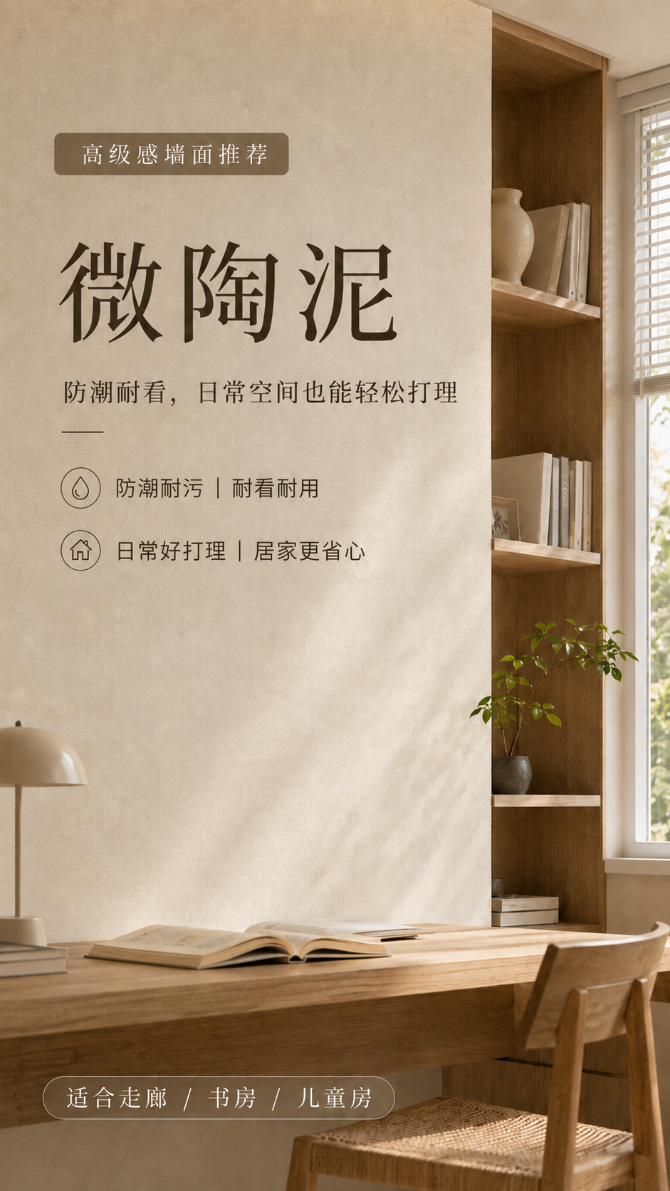 微淘泥艺术涂料施工效果-商业空间墙面