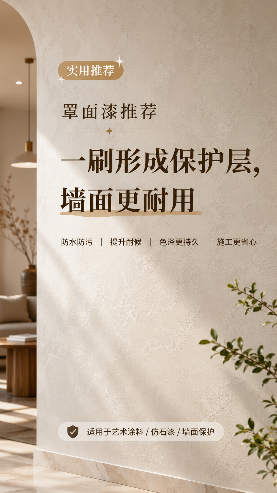 罩面漆保护漆施工效果-墙面防护