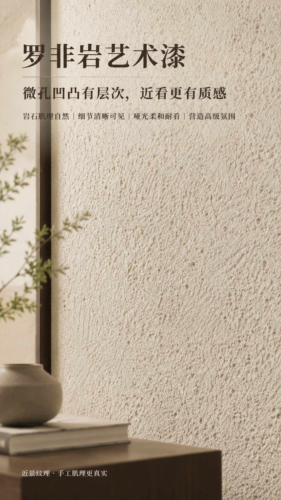 罗飞岩艺术涂料施工效果-商业空间墙面
