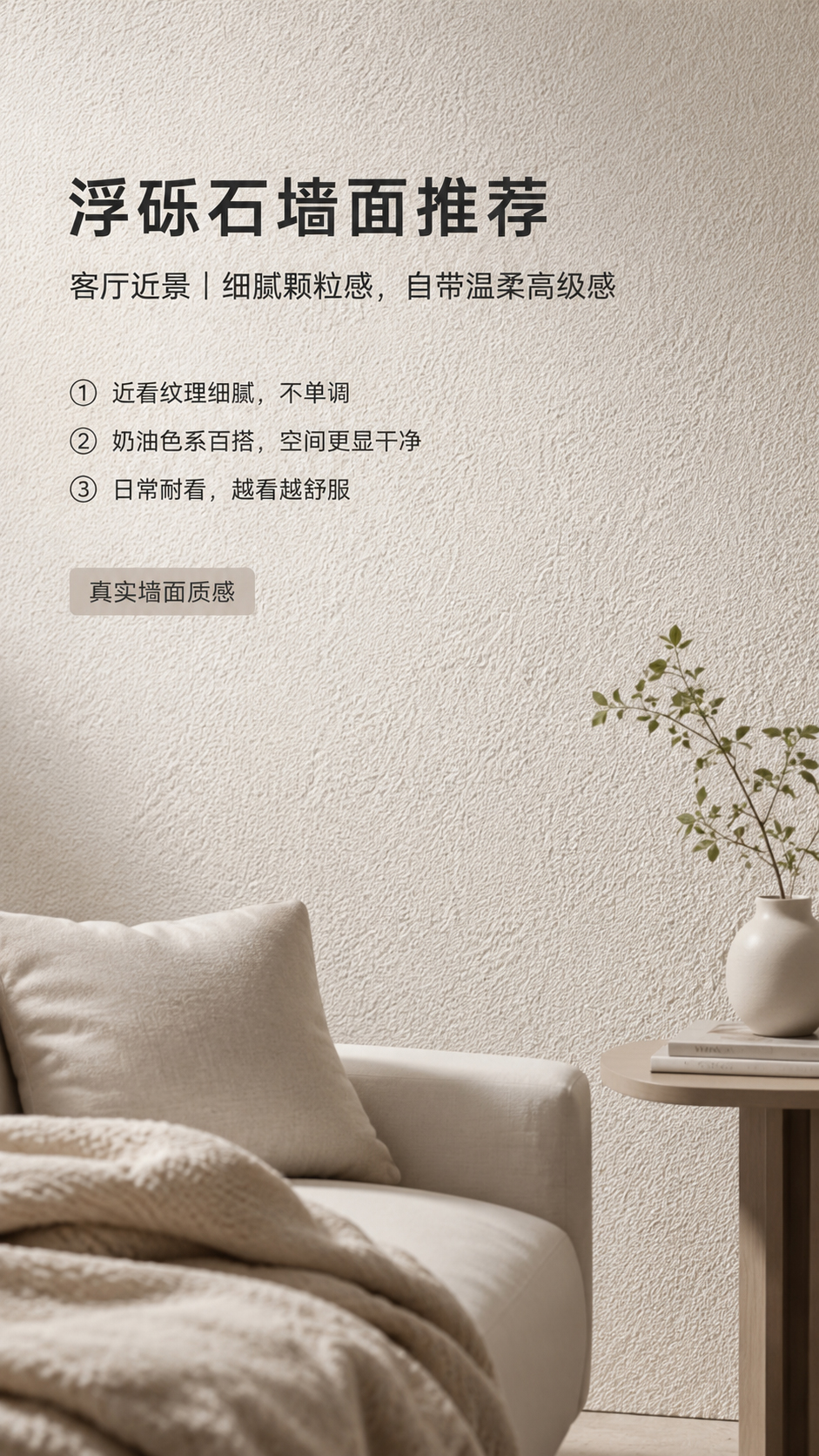 浮砾石装饰墙面效果图